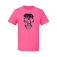 thumbnail image 2 of Wild Bobby, Rainbow Colored Skull in the Shadows, Pop Culture, Men Graphic Tees, Neon Pink, 4XL, 2 of 3