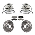 thumbnail image 1 of Transit Auto Front Hub Bearing Assembly Disc Brake Rotors and Semi-Metallic Pads Kit for Car Dodge Ram 1500 KBB-105998, 1 of 11
