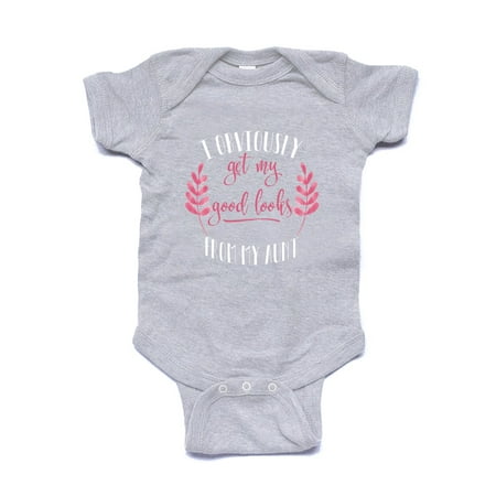 

NanyCraft s I Obviously get my good looks from My Auntie Baby Girl Bodysuit