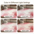 thumbnail image 7 of ODIKA 6'x9' Washable Area Rug Pink Abstract Brushstroke Marbled Watercolor Swirls Splash Swirl for Dining Room, Under Table, Office Décor, Non-Slip Chair-Friendly, 7 of 7