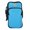 Blue, variant on Premium Neoprene Gym Arm Pouch Blue Sport Running Armband Phone Case Holder Adjustable Elastic Strap Dual Storage Bags (7 inches / 18.0 cm)