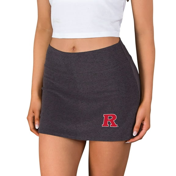 Women's Concepts Sport Charcoal Rutgers Scarlet Knights Centerline Knit Skort