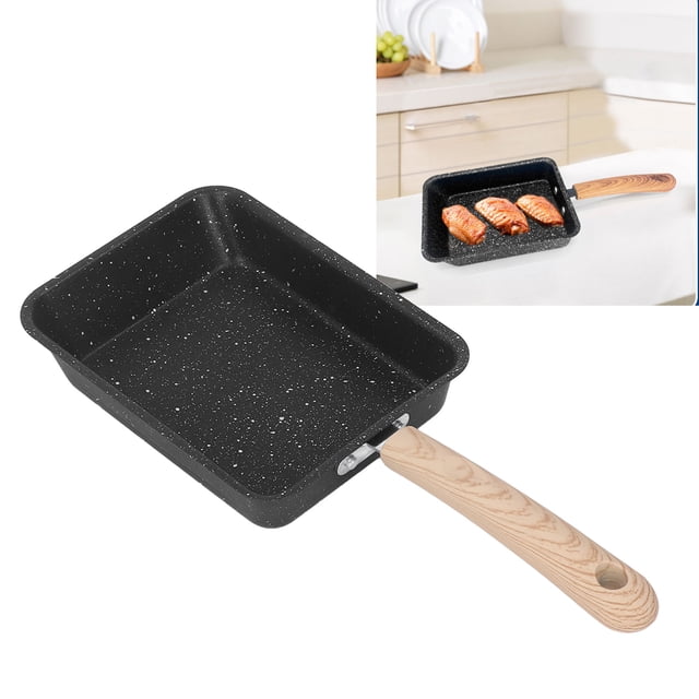 Sartén, Sartén Para Huevos Plana Antiadherente Multifunción Ergonómica Para Cocina