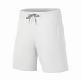 thumbnail image 3 of DDAPJ pyju Birthday Gifts! Men's Gym Shorts Drawstring Basketball Athletic Shorts Lightweight Quick Dry Mesh Shorts for Workout Running Tennis White S, 3 of 6