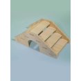 thumbnail image 2 of Hamster Wooden House With Bear Design, Solid Wood Villa, Hideout Toy For Lutino Chicken Hedgehog With Landscape Decoration, 2 of 5