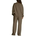 thumbnail image 3 of Ensemble de Survêtement Femme Ensemble de Survêtement Femme Sweat à Capuche Sans Capuche Pantalon de Survêtement Ensemble de Sport Jogging Femme Ensemble Marron P, 3 of 3