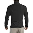 thumbnail image 3 of Mgmyaa Men's Undershirt High Neck Pleated Loose Fit Long Sleeve T-Shirt for Training Inner Layer Elastic Thermal Wear Comfortable Stretchy Top Workout Base Layer, 3 of 4