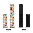 thumbnail image 2 of WIRESTER PU leather Leather Band Replacement Strap for 38/40mm Apple Watch Band - Orange Blue Smiley, 2 of 7