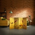thumbnail image 6 of Handmade 3' Seven Lucky Fish Canvas Room Divider, 6 of 6