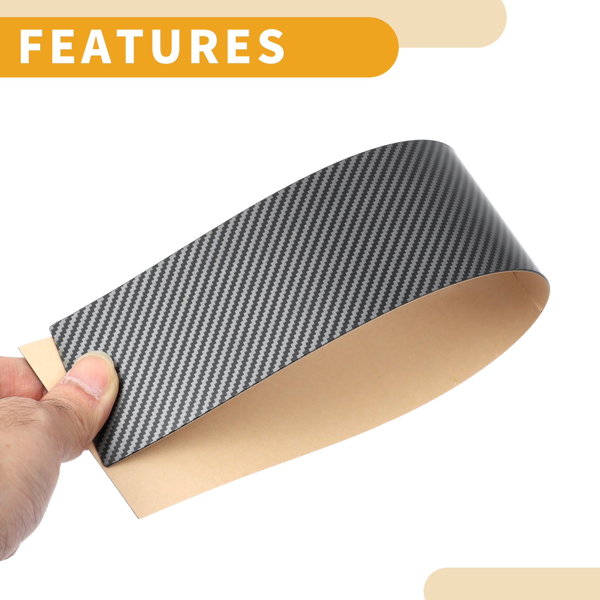 Unique Bargains 16Pcs Window Trim For Toyota Corolla 2021-2024 Black Carbon Fiber