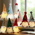 thumbnail image 5 of 1PC Lighted Gnome Christmas Decorations -12 Inch Light Up Christmas Gnomes Plush Doll Ornaments Glitter Sequins Swedish Hat Leprechaun Dwarf Gift Home Table Decor, 5 of 9