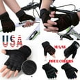 thumbnail image 2 of Seyurigaoka Unisex Weightlifting Fitness Riding Non-slip Anti-sweat Half-finger Gloves  Anti-impact Fitness Sports Gloves, 2 of 7