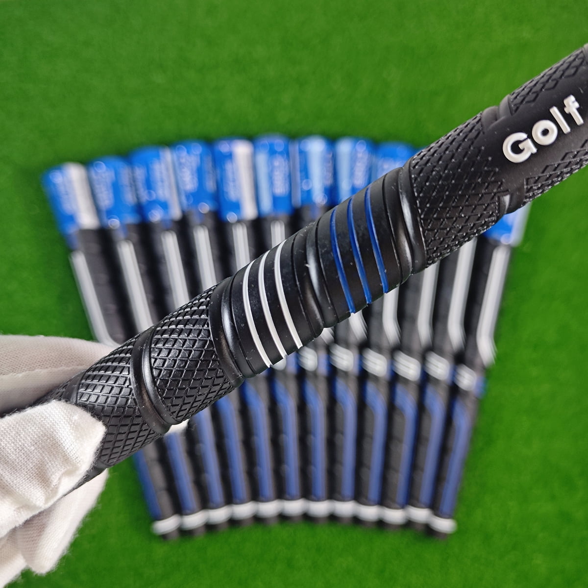 Blue CP2 Golf Grip Non-Slip Rubber Warp Golf Club Grips Set - Perfect for Outdoor Sports 50PCS Midsize