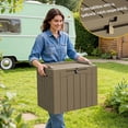 thumbnail image 2 of Homall 2PCS 31 Gallon Outdoor Deck Box In Resin with Seat, 2 of 7