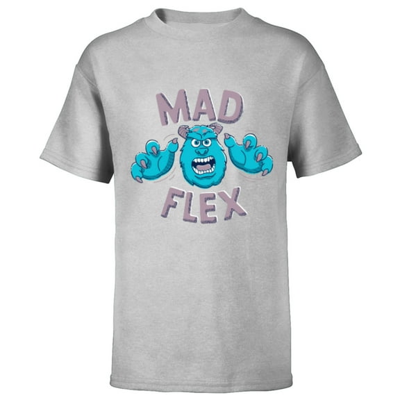 Disney PIXAR Monsters Inc. Sulley Mad Flex - Short Sleeve T-Shirt for Kids - Customized-Athletic Heather