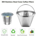 thumbnail image 3 of Set de filtros de café reutilizables YEOSEN compatible con Ninja, 3 of 6
