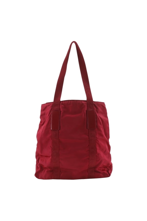 Pre-Owned Prada PRADA Tote Bag B10310 Nylon Red A4 Women's