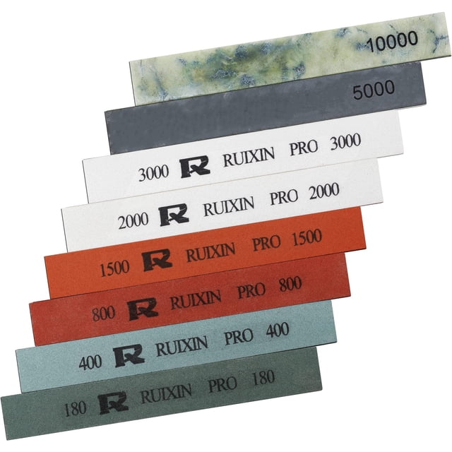Juego de 8 piedras afiladoras de cuchillos Whetstone RUIXIN PRO RX-008