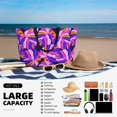 thumbnail image 5 of Xecao Tropics Leaf for versatile beach bag for women includes zipper pockets and waterproof material, ideal for vacations and adventures., 5 of 7