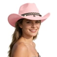 thumbnail image 1 of Western Frontier Style Cowboy Hat for Everyday Wear and Classic Rancher Sun Outdoor Adventure Riding Country Fashion Accessory, 1 of 4