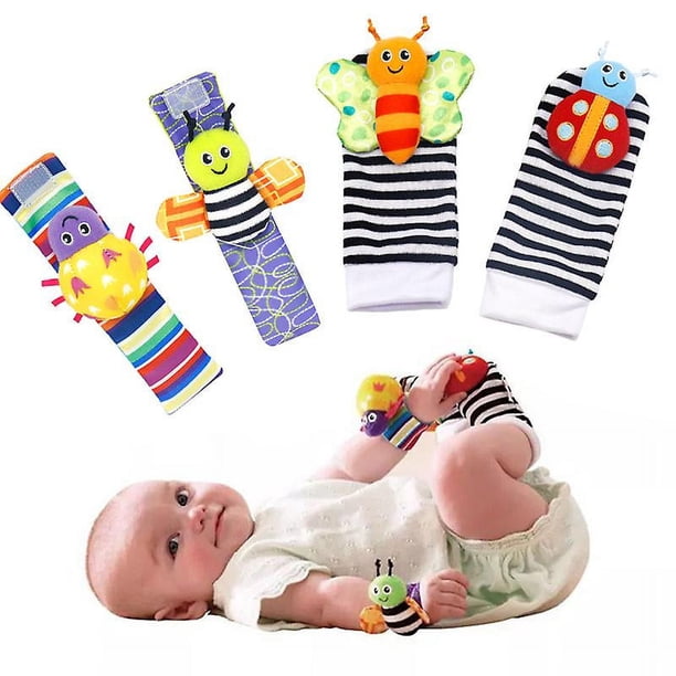 Calcetines para bebé Calcetines con sonajero infantil Juguetes 3-6 a 12 meses Niña Niño Botao