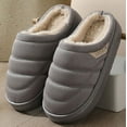 thumbnail image 6 of Men's Quilted Slip-on Slippers Technical-cloth Soft Fuzzy Comfy Non-slip Campground Style House Shoes, 6 of 8