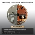 thumbnail image 3 of 3/4 HP Garbage Disposal with Power Cord, Quiet Stainless Steel Food Waste Disposer, Continuous Feed, DeepCut 3-Stage Grinding, Anti-Jam System, Easy 3-Bolt Installation, 3 of 9