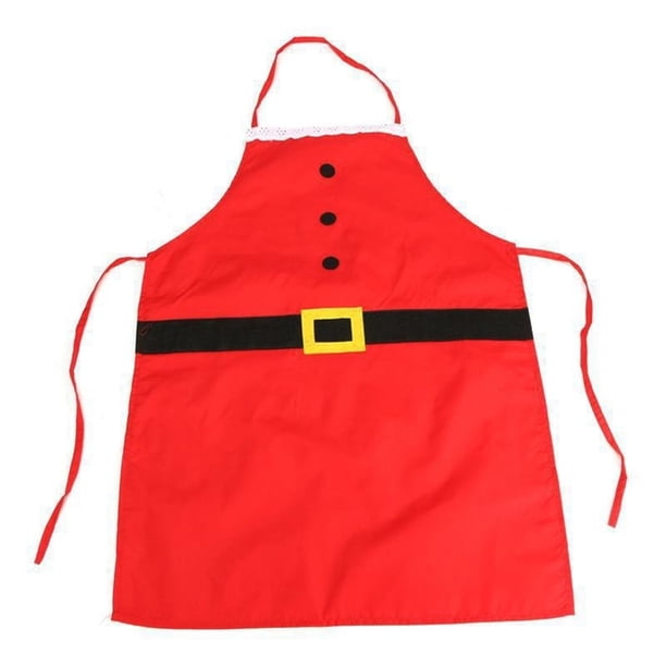 Pisexur Batería de cocina Delantal de franela navideño para mujer, delantal de cocina para restaurante, delantal con pechera para la cocina del hogar