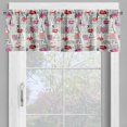 thumbnail image 2 of Ambesonne Paris Valance Pack of 2, Newspaper Lipstick Kiss, 54"X12", Charcoal Grey Multicolor, 2 of 5