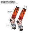 thumbnail image 2 of Fotbe Basketball Shot Calcetas Divertidas Estampadas para Hombre y Mujer, Calcetas de Algodón hasta la Rodilla para Caminar, Correr, Enfermería y Embarazo, 2 of 6