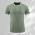 thumbnail image 2 of oqasdz Mens T Shirts Short Sleeve Solid Color Comfortable and Breathable Spring Summer Active Outdoor Sports Casual Tee Top, 2 of 5