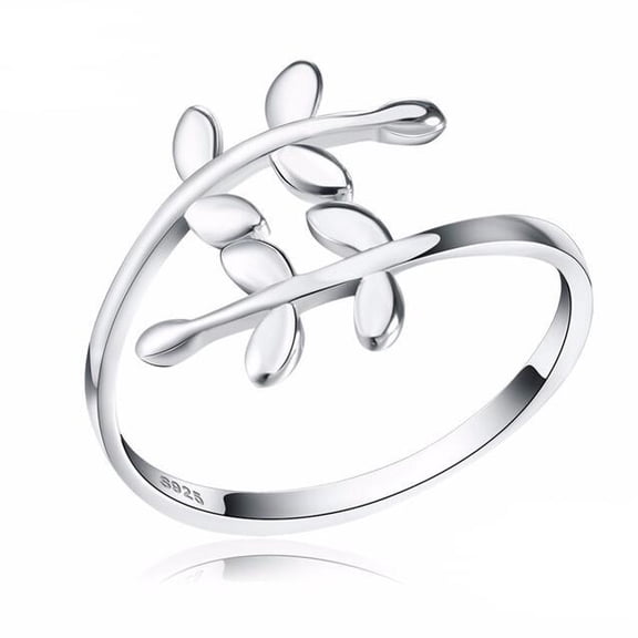 Adjustable 925 Sterling Silver Band Ring for Women, Perfect for Parties and Weddings