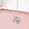 thumbnail image 3 of Emma Manor EM 14k White Gold-plated Mom Heart Women Jewelry Pendant Necklace, 3 of 6