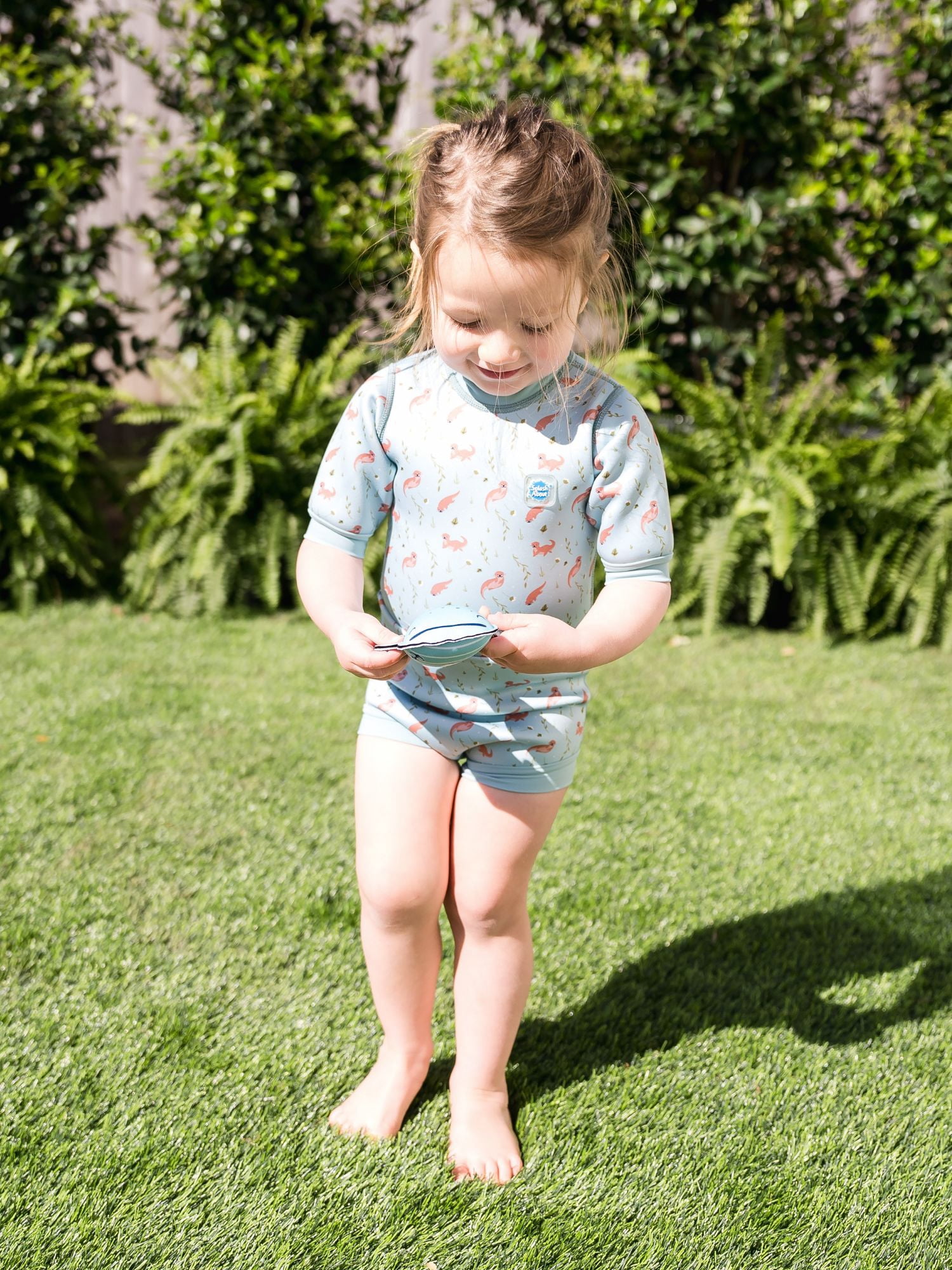 Splash About Happy Nappy™ Wetsuit with Swim Diaper, Playful Otters, 3-8 Months