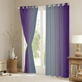 thumbnail image 3 of Purple and Gray Curtains for Bedroom,Rainbow Ombre 30%-50% Blackout Curtains Aesthetic Living Room Decor,Gradient Colorful Curtains & Drapes Abstract Window Curtain 2 Panels 42"Wx90"L, 3 of 6