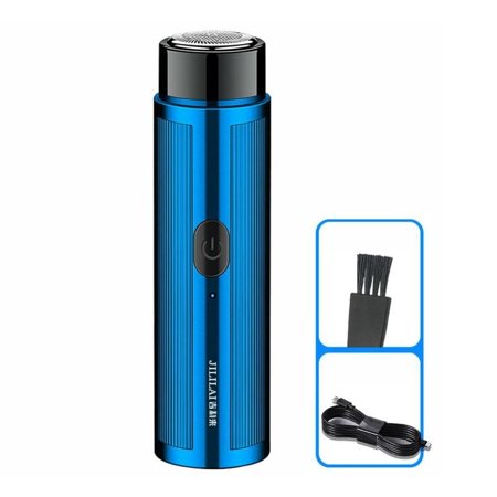 Portable Mini Washable Men's Razor Electric Shaver Trimmer Beard Tool BLUE