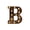 B, variant on Efavormart Antique Black Industrial Style Letter "Z", Vintage Style Alphabet Letter - 9"