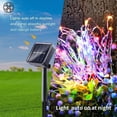 thumbnail image 5 of Luxtrada 100 LED 33ft Solar String Lights 8 Modes Solar Powered Copper Wire Fairy Lights IP65 Waterproof Indoor Outdoor Lighting for Home, Garden, Party, Path, Lawn, Wedding, Christmas, DIY Decoration, 5 of 9