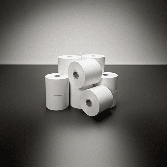 2 5/16 in x 356 ft 24 Rolls in a Case  Gilbarco Gas Pump White Thermal Paper 11/16 in Core BPA Free Paper - Buyregisterrolls