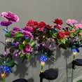 thumbnail image 3 of Becaristey Energy Saving LED Solar Light Gift Choice For Lawn Easy To Install Solar Flowers Red Warming lamp, 3 of 6