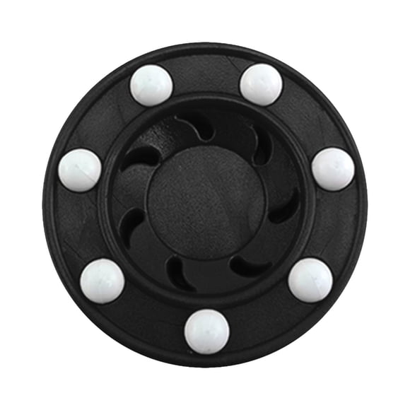 Colaxi Accessoires de Balle Plate de Rondelle de Hockey Aide Professionnelle d'Entraînement au Sol de Balle d'Entraînement pour Amateurs de Gym Pratique du Patin à Roulettes Noir
