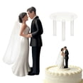 thumbnail image 2 of Xyadri Wedding Cake Topper Bride and Groom Figurine Elegant Set for Wedding Engagement Bridal Shower, 2 of 9