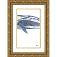 thumbnail image 1 of Fay, Mela 21x32 Gold Ornate Wood Framed with Double Matting Museum Art Print Titled - Whale II, 1 of 4