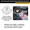 thumbnail image 3 of Titan 14514 14mm Reversible Ratcheting Wrench, 3 of 6