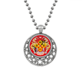 thumbnail image 1 of Bhoutan Emblème National Pays Colliers Pendentif Rétro Lune Étoiles Bijoux, 1 of 3