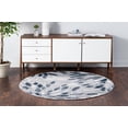 thumbnail image 4 of Rugs.com Charleston Collection Rug – 5 Ft Round Gray Low-Pile Rug Perfect For Kitchens, Dining Rooms, 4 of 9