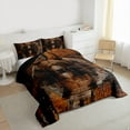 thumbnail image 4 of Feelyou Rustic Brown Bear Bedding Comforter Set, Wooden Wildlife Twin Comforter Sets, Countryside Animal Reversible Bedding Set, Ultra Soft Bedroom Decor, 2pcs, 4 of 9