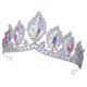 thumbnail image 3 of KAKOWELY Diadema de corona de novia con brillantes diamantes de imitación para boda y graduación, 3 of 5