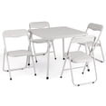 thumbnail image 1 of YUSAZENS 5-Piece Folding Card Table and Chair Set - Upholstered Activity Set with Durable Metal Frame, Perfect for Eating, Reading & Playing Anywhere,Beige, 1 of 8