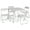 Beige 4 Chairs, variant on Senfot 5-Piece Folding Card Table and Chair Set - Upholstered Activity Set with Durable Metal Frame, Perfect for Eating, Reading & Playing Anywhere,Beige